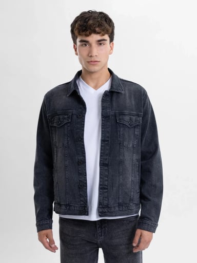 CASACA ALGODÓN HOMBRE KANSAS CARBÓN K20501C BÁSICA - 1