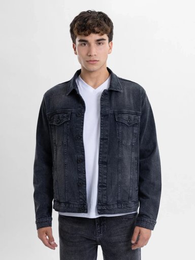 CASACA ALGODÓN HOMBRE KANSAS CARBÓN K20501C BÁSICA - 1