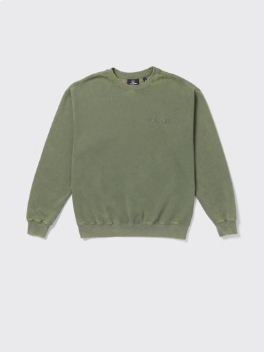 POLERA MANGA LARGA ALGODÓN HOMBRE VOLCOM VERDE ACID WALL CREW