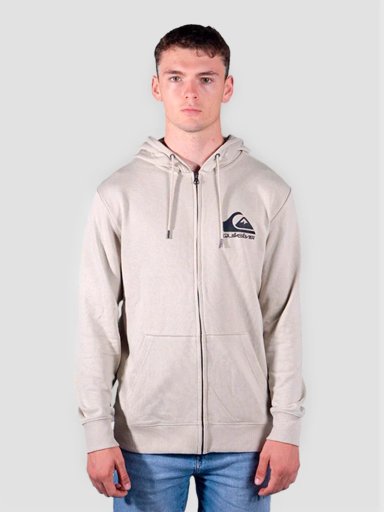 POLERA MANGA LARGA ALGODÓN HOMBRE QUIKSILVER HUESO EVERY DAY ZIP HOODIE