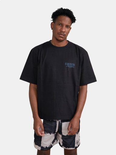 POLO MANGA CORTA ALGODÓN HOMBRE EQUISDE NEGRO CMPTR TEE - 1