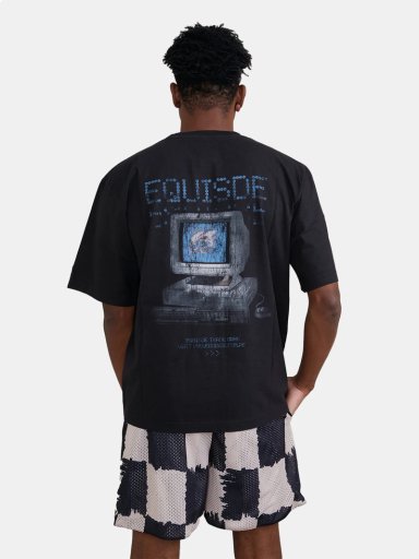 POLO MANGA CORTA ALGODÓN HOMBRE EQUISDE NEGRO CMPTR TEE - 2