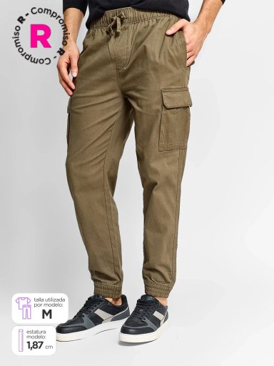 PANTALÓN HOMBRE ROBERT LEWIS JOGGER CARGO - 1