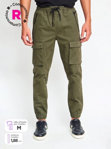 PANTALÓN JOGGER HOMBRE BARBADOS CARGO - 1