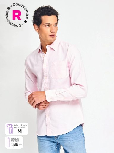 CAMISA MANGA LARGA HOMBRE AERO OXFORD - 1