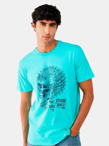 POLO MANGA CORTA ALGODÓN HOMBRE OAKLEY SKULL WRECK TEE