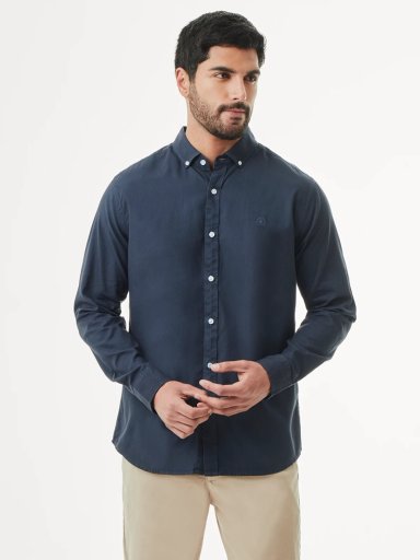CAMISA MANGA LARGA HOMBRE DUNKELVOLK 100% ALGODON PIMA - 1