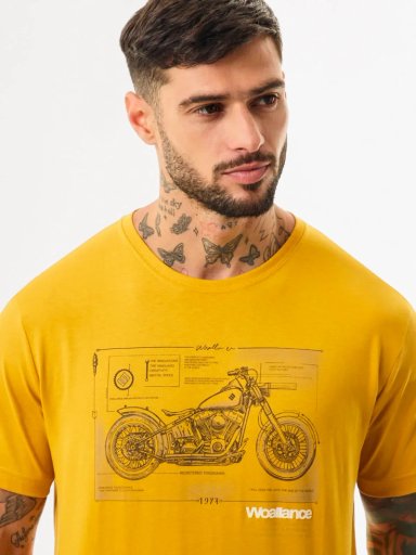 POLO MANGA CORTA HOMBRE WOALLANCE CLASICO MAIZ - 4