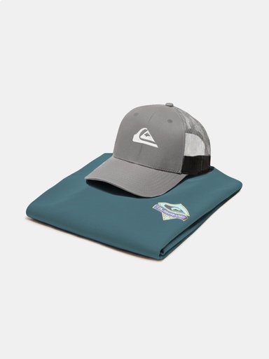 PACK POLO MANGA CORTA ALGODÓN + GORRO HOMBRE QUIKSILVER - COLOR AL AZAR - 2