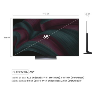 TELEVISOR SMART TV LG OLED evo 4k 65" OLED65C5PSA CON THINQ AI - 4