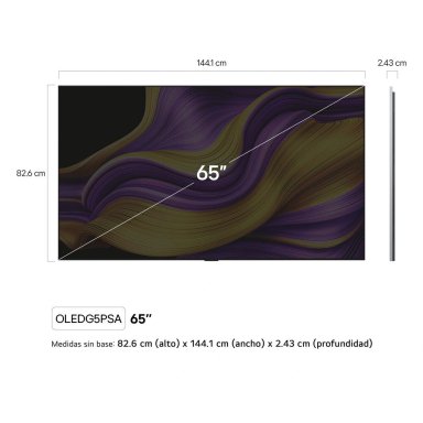 TELEVISOR SMART TV LG OLED evo 4k 65" OLED65G5PSA CON THINQ AI - 6