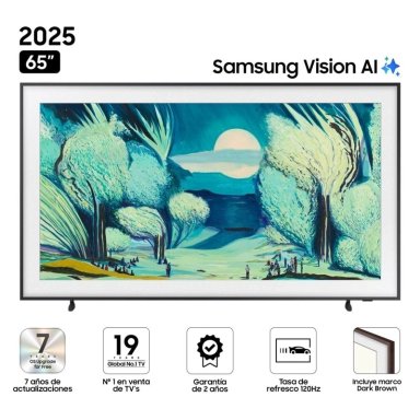TELEVISOR NEO QLED UHD 4K 65" THE FRAME RO LS03FW VISION AI SAMSUNG (2025) + MARCO MARRON - 2
