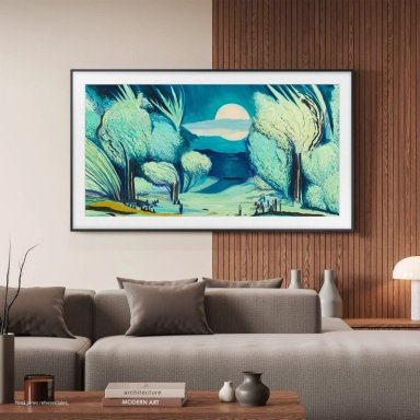 TELEVISOR NEO QLED UHD 4K 65" THE FRAME RO LS03FW VISION AI SAMSUNG (2025) + MARCO MARRON - 12