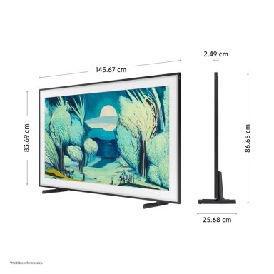 TELEVISOR NEO QLED UHD 4K 65" THE FRAME RO LS03FW VISION AI SAMSUNG (2025) + MARCO MARRON - 3