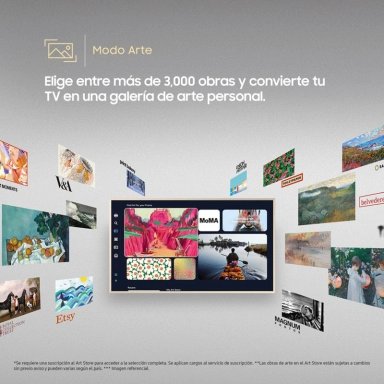 TELEVISOR NEO QLED UHD 4K 65" THE FRAME RO LS03FW VISION AI SAMSUNG (2025) + MARCO MARRON - 7