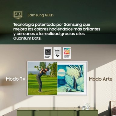TELEVISOR NEO QLED UHD 4K 65" THE FRAME RO LS03FW VISION AI SAMSUNG (2025) + MARCO MARRON - 8