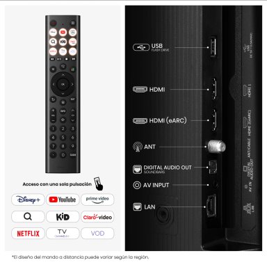 TELEVISOR SMART TV HISENSE FULL HD 50” 50Q4SV - 5