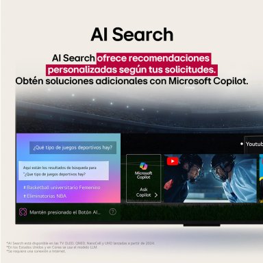 TELEVISOR SMART TV LG QNED 4k 50" 50QNED73ASA THINQ AI (2026) - 9