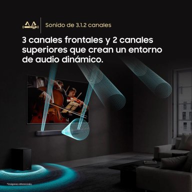 SOUNDBAR SAMSUNG SERIE Q 3.1.2 CH. Q600F (2025) - 5