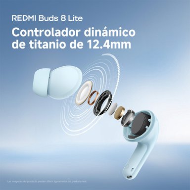 AUDÍFONOS XIAOMI IN EAR BUDS 8 LITE BLUETOOTH - 5