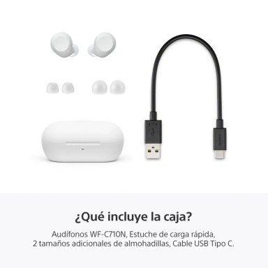 AUDÍFONOS SONY IN EAR WF-C710N ROSADO - 11