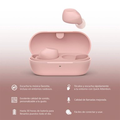 AUDÍFONOS SONY IN EAR WF-C710N ROSADO - 2