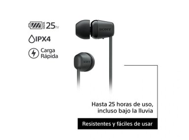 AUDÍFONOS SONY IN-EAR WI-C100 BLUETOOTH - 2