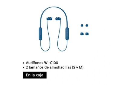 AUDÍFONOS SONY IN-EAR WI-C100 BLUETOOTH - 2