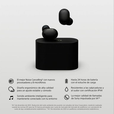 AUDÍFONOS SONY IN EAR WF1000XM6/BZUC BLUETOOTH - 3