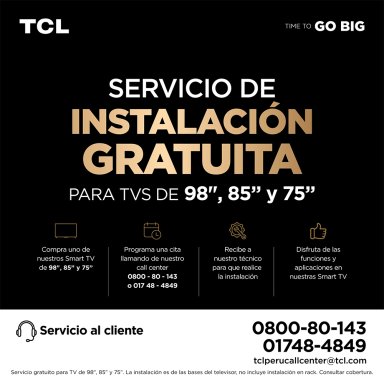 TELEVISOR SMART TV TCL 4K ULTRA HD 98" QD-MINILED 98P8L - 13