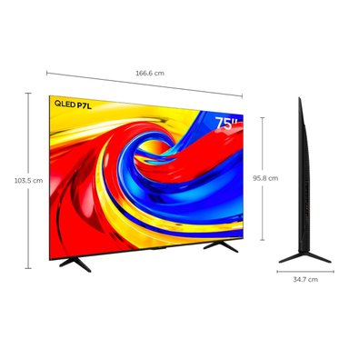 TELEVISOR SMART TV TCL 4K ULTRA HD 75" QLED 75P7L - 3
