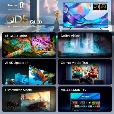 TELEVISOR SMART TV HISENSE 4K ULTRA HD 55” 55QD5SV - 2