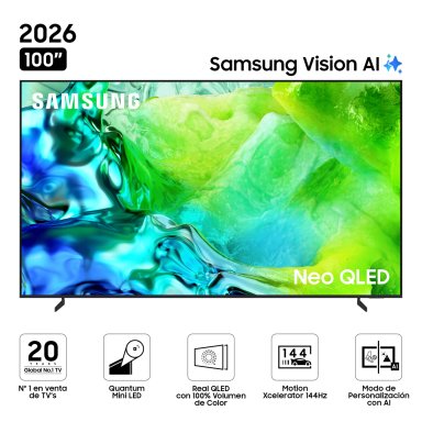 TELEVISOR SMART TV SAMSUNG 4K ACTIVE HDR 100” QN100QN80HGXPE - 2