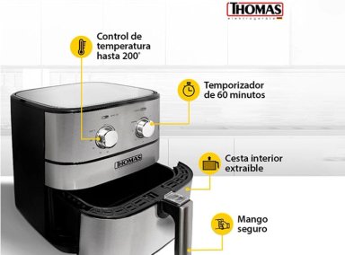 FREIDORA DE AIRE THOMAS 5 L MANUAL TH-AF60MI - 7