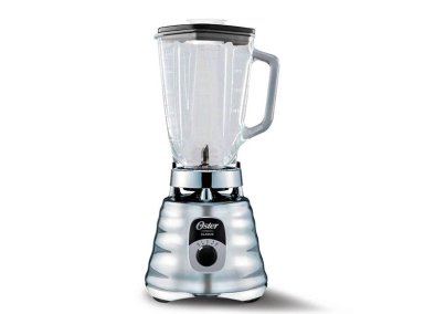 LICUADORA OSTER CLÁSICA 3 VELOCIDADES VASO VIDIRIO CROMADA 4655