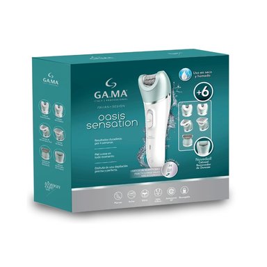 DEPILADORA INALÁMBRICA GAMA OASIS SENSATION 2 VELOCIDADES ELÉCTRICA - 9