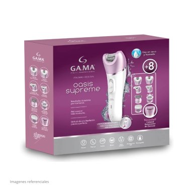 DEPILADORA INALÁMBRICA GAMA OASIS SUPREME 2 VELOCIDADES ELÉCTRICA - 10