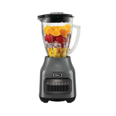 LICUADORA OSTER 6 VELOCIDADES + PULSO CON VASO DE VIDRIO BLSTPEG-GPB GRIS - 2