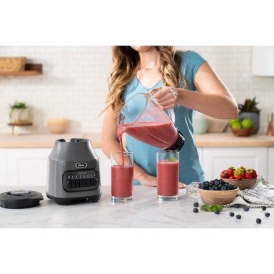 LICUADORA OSTER 6 VELOCIDADES + PULSO CON VASO DE VIDRIO BLSTPEG-GPB GRIS - 8
