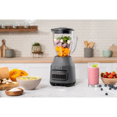 LICUADORA OSTER 6 VELOCIDADES + PULSO CON VASO DE VIDRIO BLSTPEG-GPB GRIS - 9