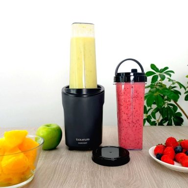 LICUADORA TAURUS SHAKE AWAY 2.0 1 VELOCIDAD 600 ML + VASO PORTÁTIL ADICIONAL - 4