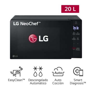 MICROONDAS LG 20L MS2032GAS EASYCLEAN NEGRO