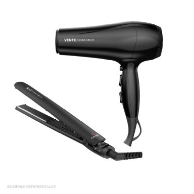 COMBO GAMA + SECADORA DE CABELLO + PLANCHA DE CABELLO