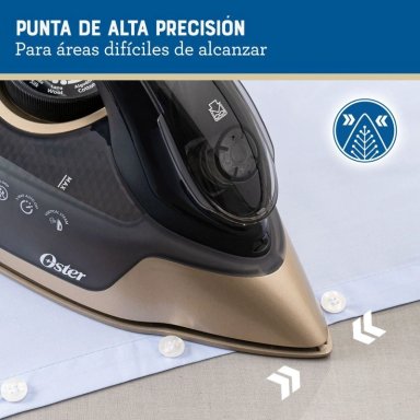 PLANCHA DE VAPOR OSTER PRESSXPRES SUELA CERÁMICA PARTÍCULAS DE DIAMANTE GCSTPX900B - 9