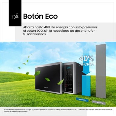 MICROONDAS SAMSUNG 23L MS23DG4504AGPE CHEF ACERO INOXIDABLE - 8