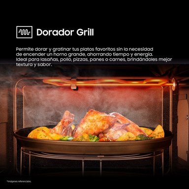 HORNO MICROONDAS CHEFF SAMSUNG 32L MG32DG4524ATPE CON DORADOR - 10