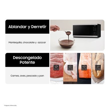 HORNO MICROONDAS CHEFF SAMSUNG 23L MG23DG4524ATPE CON DORADOR - 12