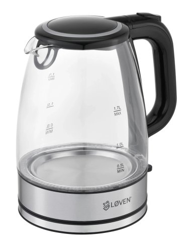 HERVIDOR ELÉCTRICO LOVEN 1.7 LITROS GLASSKEDER - 4