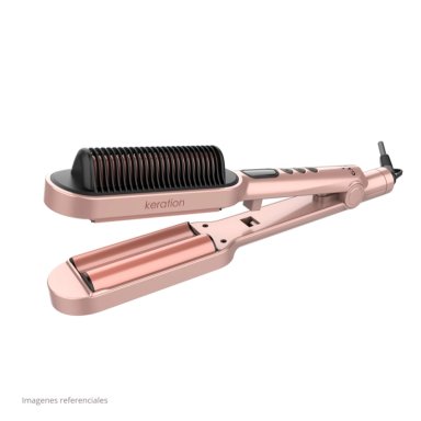 PLANCHA CABELLO GAMA WAVER & BRUSH KERATION