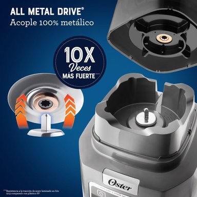 LICUADORA OSTER PROFESIONAL XTREME MIX CON IBLEND Y MAX CRUSH CON TECNOLOGÍA REVERSIBLE + VASO BLEND-N-GO BLSTXPG-BGW - 6